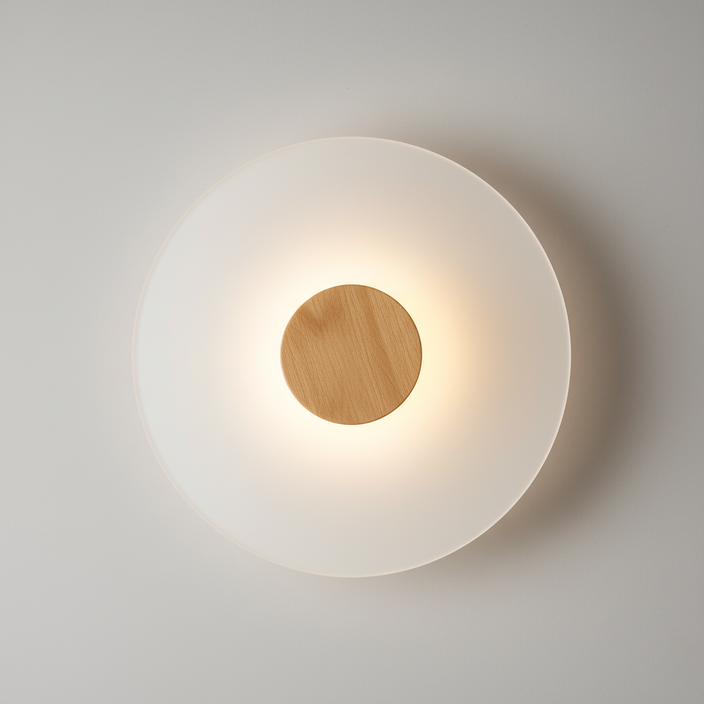 Glass Disc Ceiling Lamp