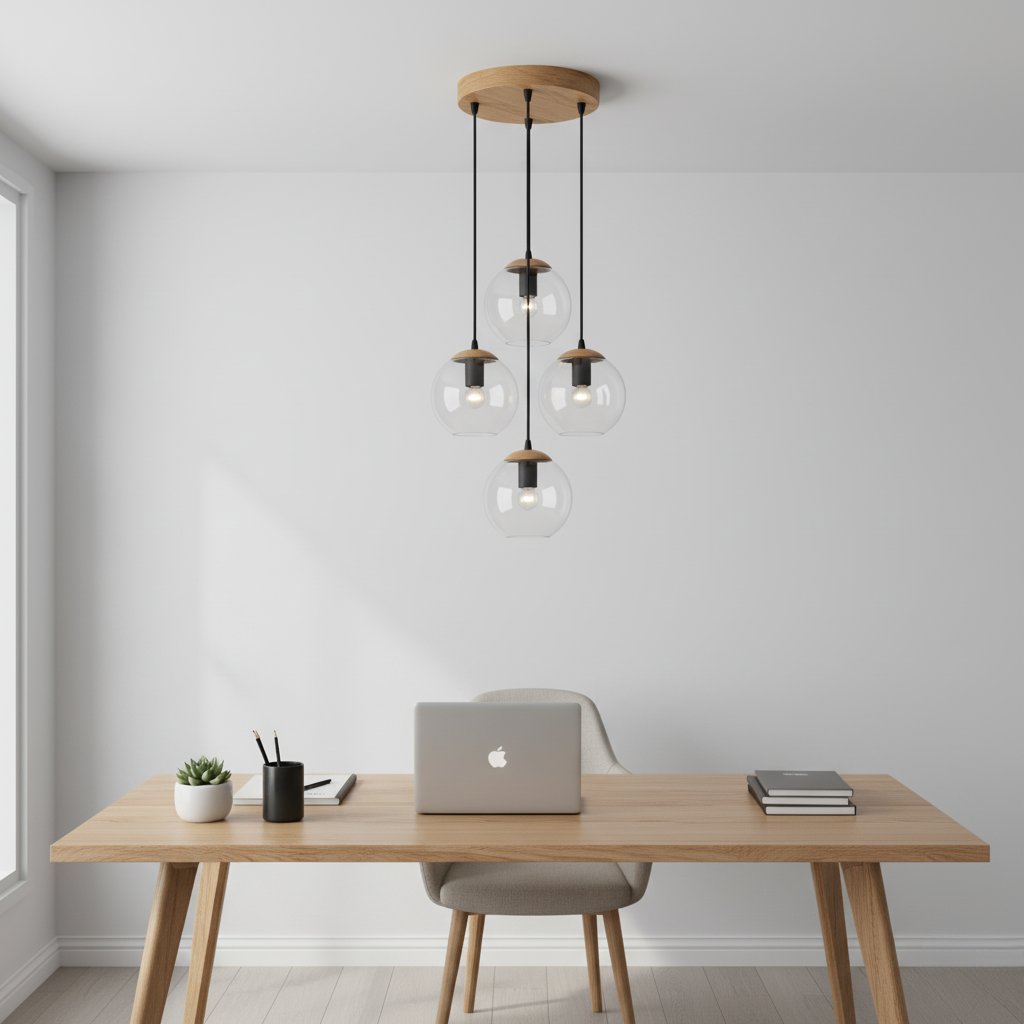 Glass Cluster Ceiling Lamp