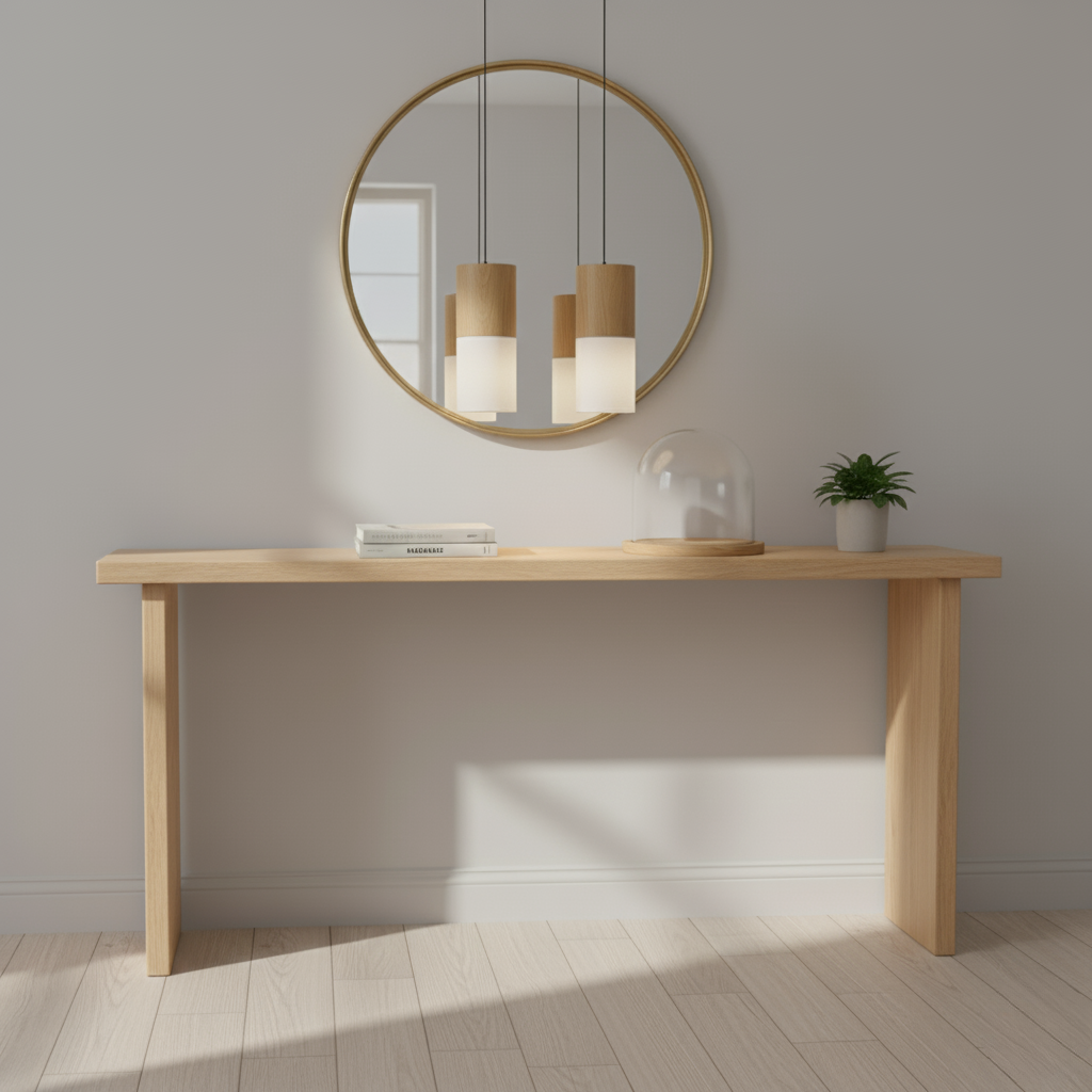 Twin Pendant Oak Set