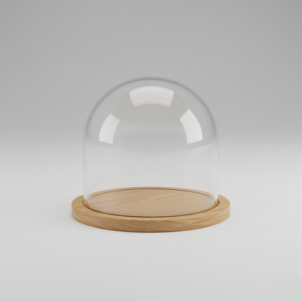 Glass Dome Table Lamp