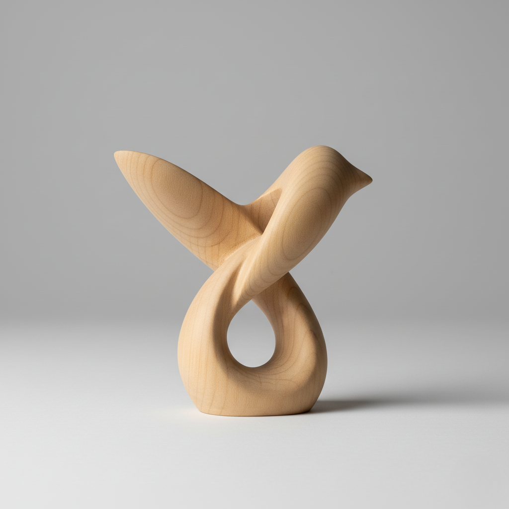 Wooden Bird Sculpture