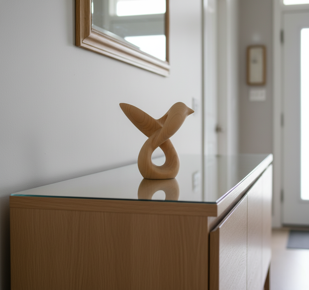 Wooden Bird Sculpture