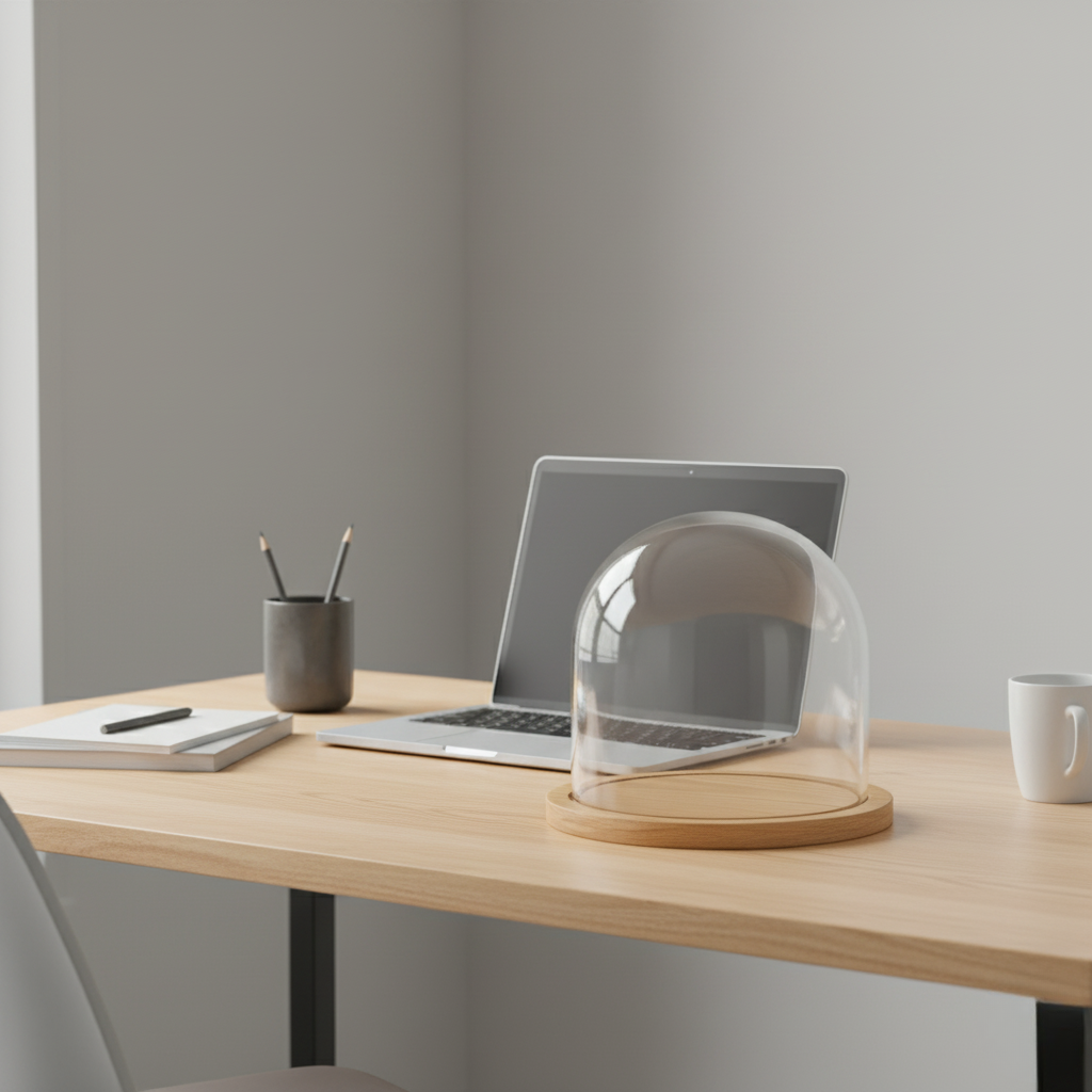 Glass Dome Table Lamp