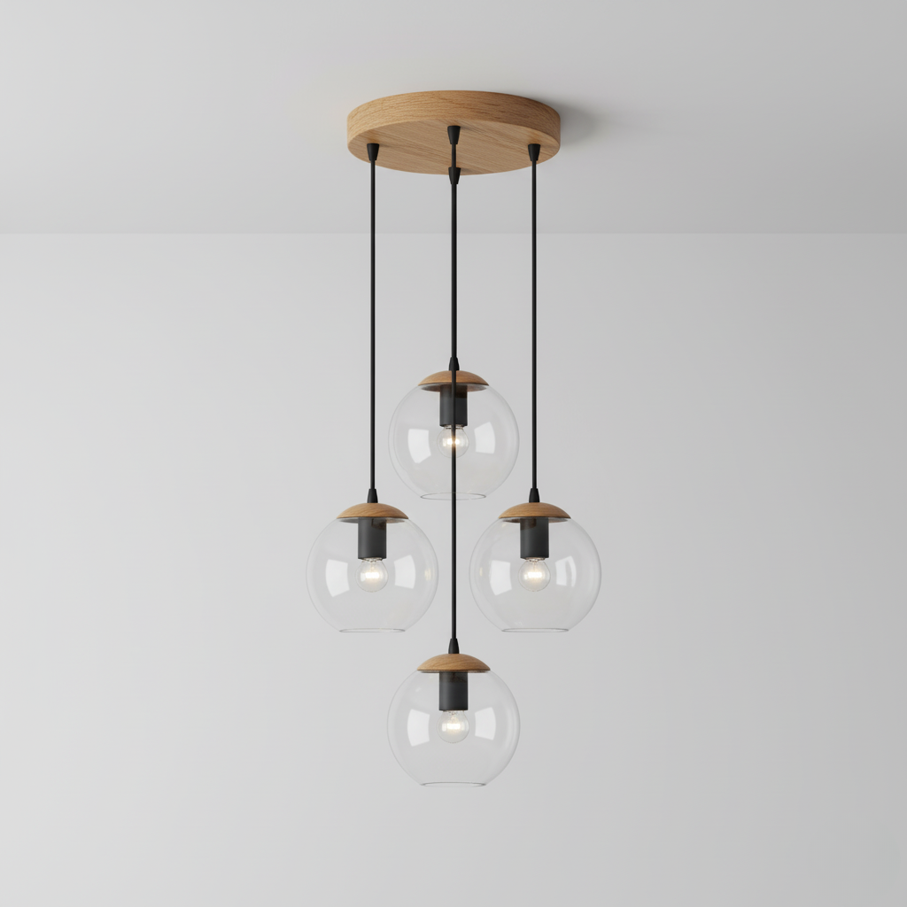 Glass Cluster Ceiling Lamp