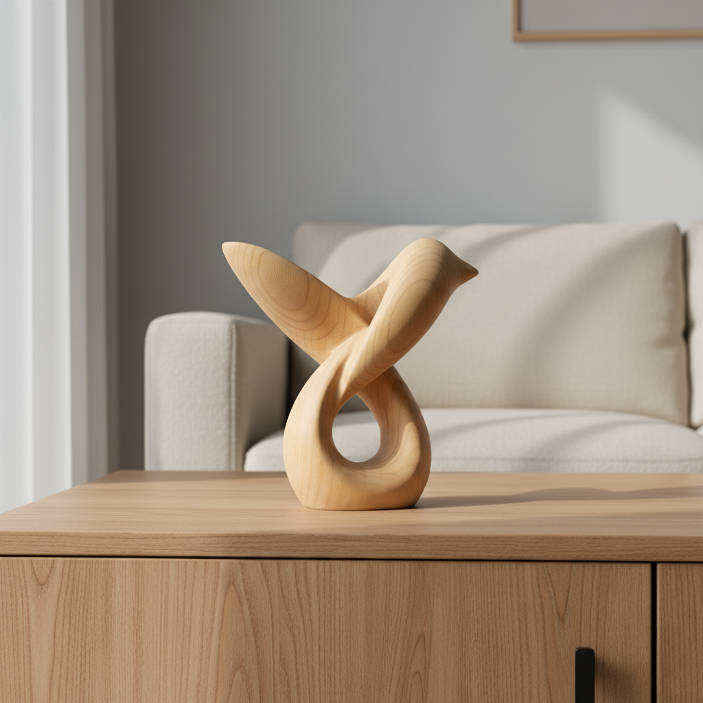 Wooden Bird Sculpture